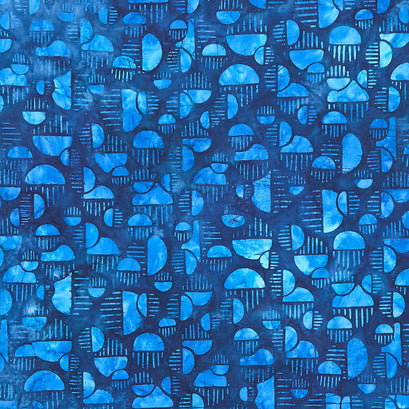 Artisan Batiks Bubble Blues - Circles Pacific Yardage