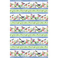 Among The Branches - Bird Repeating Stripe Multi Yardage Alternative View #1