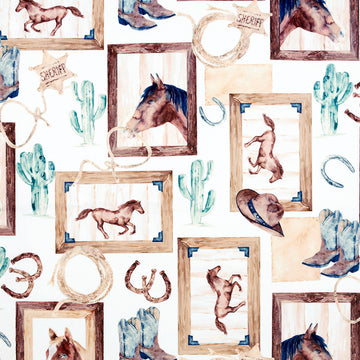 Cuddle® Prints - Old West Natural Digitally Printed Yardage Primary Image