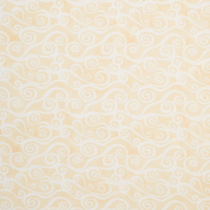 Wilmington Essentials - Vanilla Cream Swirly Scroll Ivory Yardage
