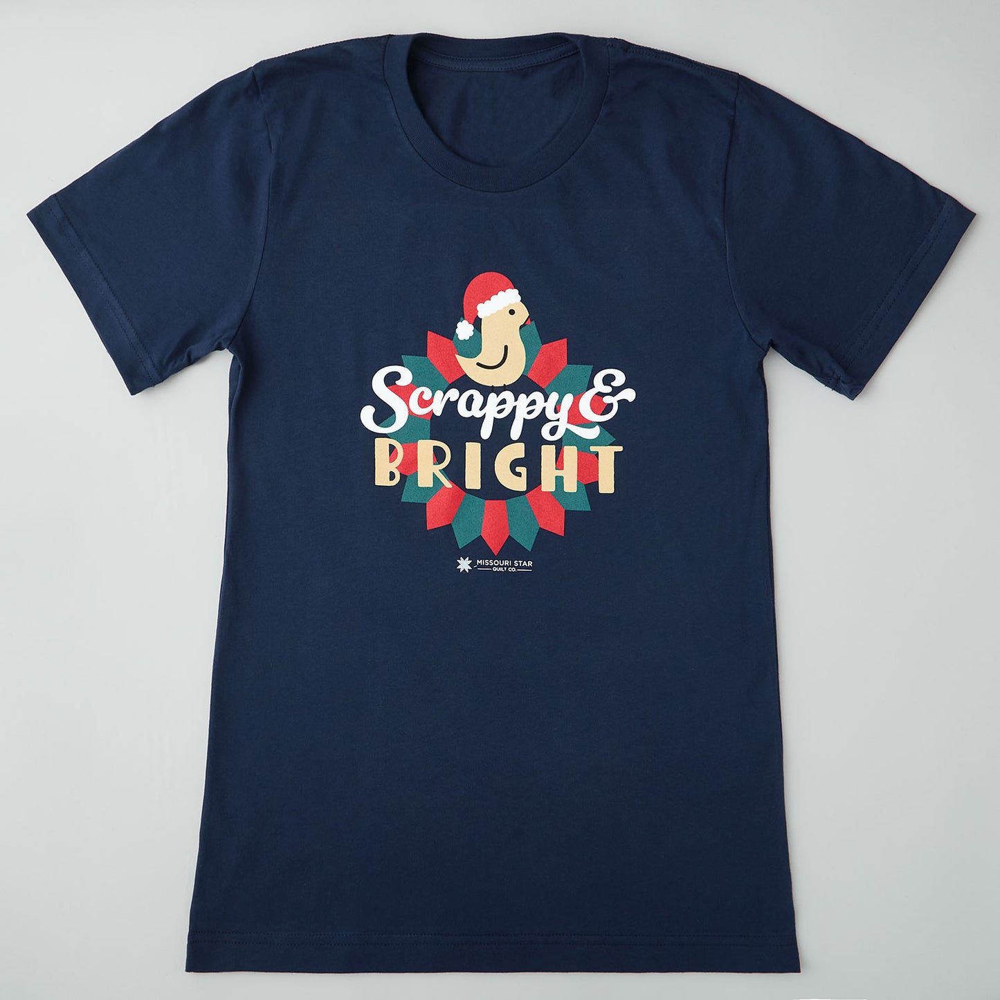 Scrappy & Bright Navy (Christmas in July) T-shirt - L Primary Image