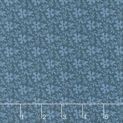 Marlais - Dotwork Flowers Midnight Yardage