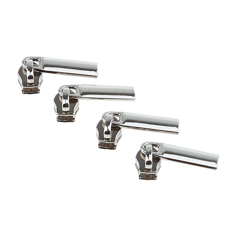 Sallie Tomato #3 Rectangle Zipper Pulls - Set of Four Nickel Primary Image