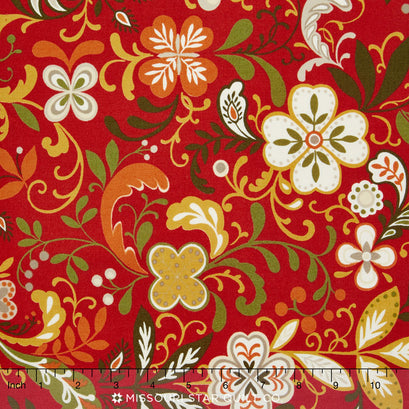 Allure - Florabella Paprika Yardage