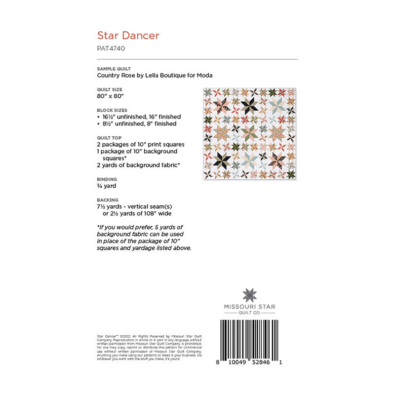 Star Dancer Quilt Pattern by Missouri Star Alternative View #1