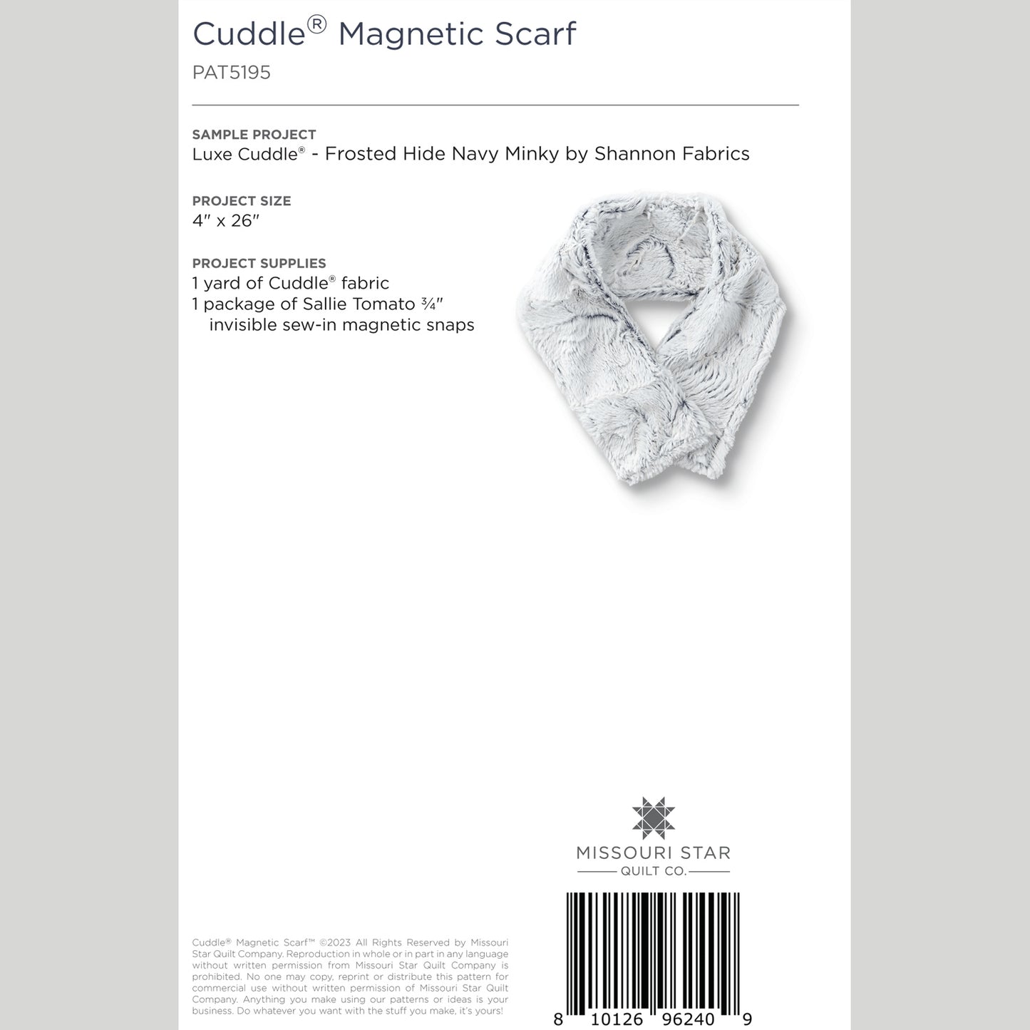 Digital Download - Cuddle Magnetic Scarf Pattern by Missouri Star Alternative View #1
