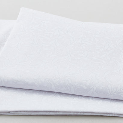 Morning Mist - Swirl White on White 2 Yard Cut
