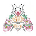 Aunt Martha's Buzzing Bees Iron-On Embroidery Pattern