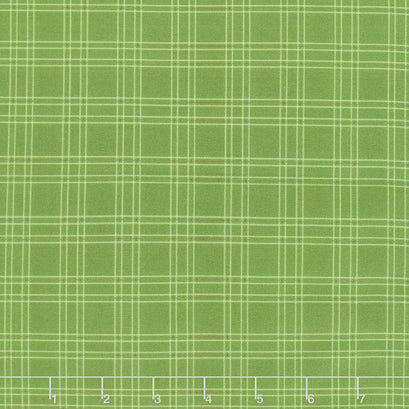 Quilted Christmas Plaid - Green Avocado Yardage