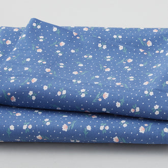 Fresh & Sweet - Small Floral Blue 3 Yard Cut