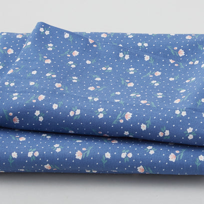 Fresh & Sweet - Small Floral Blue 3 Yard Cut