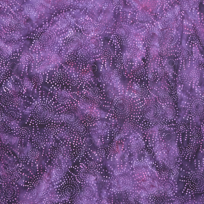 Full Bloom Batiks - Dots Dark and Light Purple Yardage