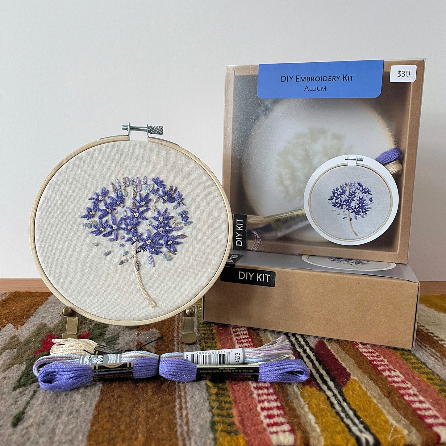 Allium Bloom Embroidery Kit Alternative View #1
