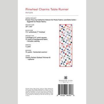 Digital Download - Pinwheel Charms Table Runner Pattern by Missouri Star Alternative View #1