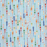 Lake House (Robert Kaufman) - Oars Water Blue Yardage Primary Image