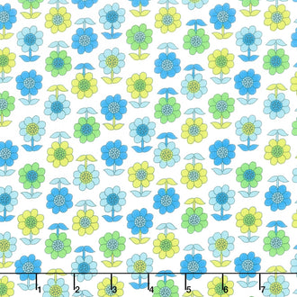 Bonny - Daisy Blue Yardage