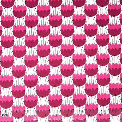 Enchanted - Tulips Plum Yardage