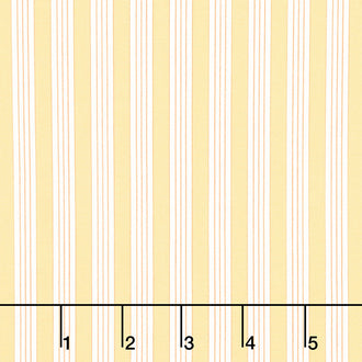 Fruit Cocktail - Ticking Stripe Pineapple Yardage