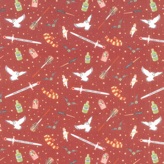 Wizarding World - Gryffindor Icons Wine Yardage