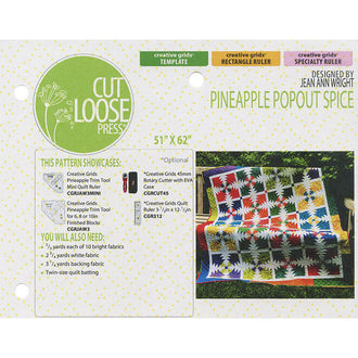 Pineapple Popout Spice Quilt Pattern