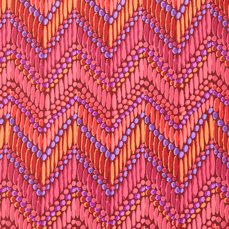 Kaffe Fassett Collective - February 2023 - Darker ColorwayBeaded Curtain Red Yardage