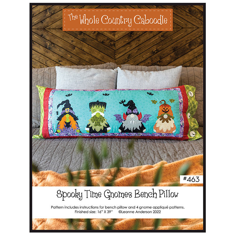 Spooky Time Gnomes Bench Pillow Pattern Primary Image