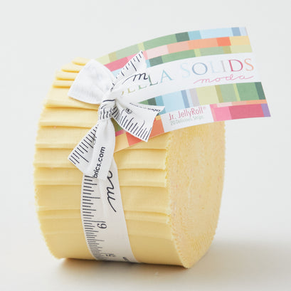 Bella Solids 30's Yellow Junior Jelly Roll