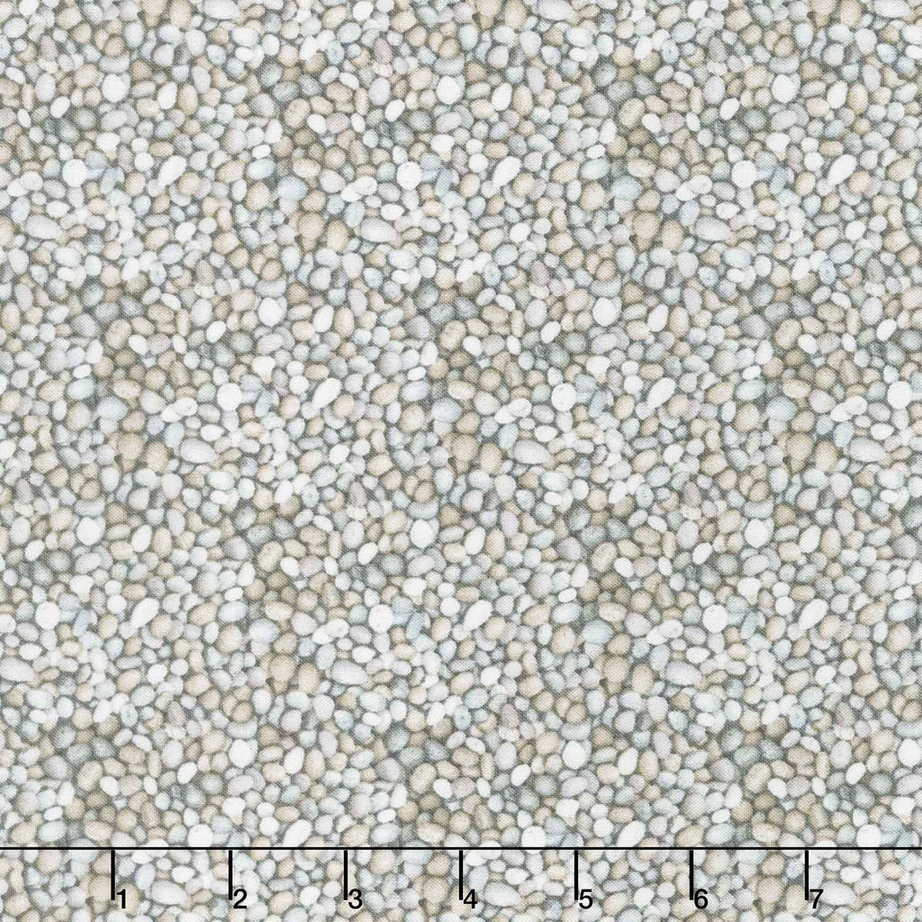 Naturescapes - Pebbles Mid Gray Yardage Primary Image
