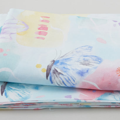 Winged Whisper - Large Butterflies Multi 3 Yard Cut