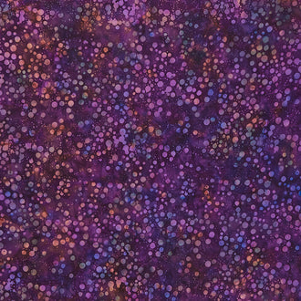 Tonga Batiks - Mini Raspberry Parfait Floating Pearls Purple Yardage