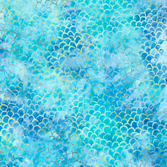 Tonga Batiks - Splash Fish Scales Reef Yardage