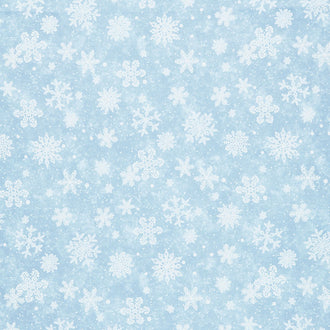 Father Christmas - Snowflakes White Yardage