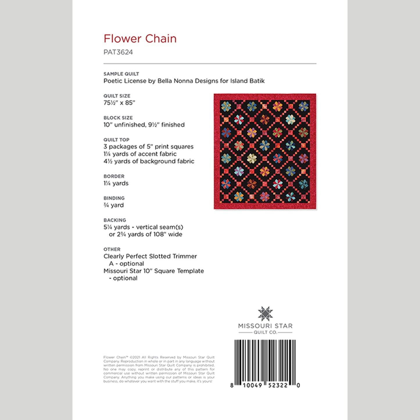Digital Download - Flower Chain Quilt Pattern by Missouri Star Alternative View #1
