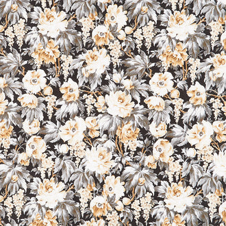 Lockwood Manor - Packed Floral Black Yardage
