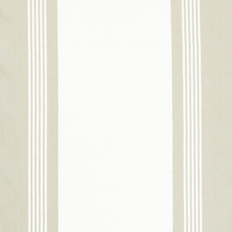 Easy Living Toweling - Border Stripe Off White Flax 18" Wide Toweling Yardage