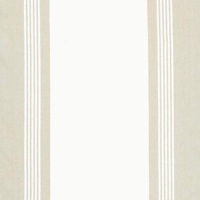 Easy Living Toweling - Border Stripe Off White Flax 18" Wide Toweling Yardage