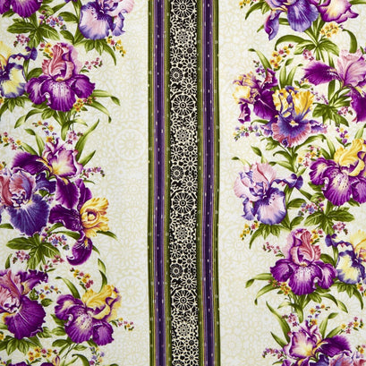 Irresistible Iris - Irresistable Stripe Cream/Multi Yardage