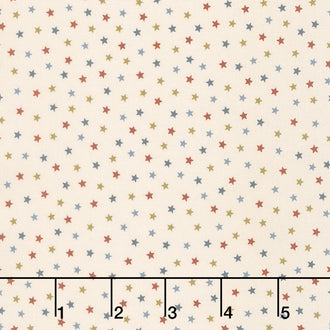Grandpa's Journal - Stars Ivory Yardage