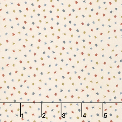 Grandpa's Journal - Stars Ivory Yardage