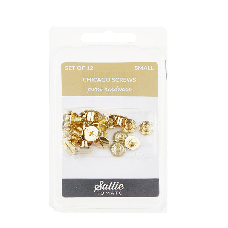 Sallie Tomato Small Chicago Screws 6mm - Set of 12 Gold Alternative View #1
