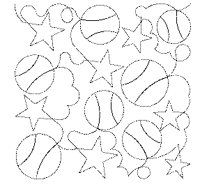 Baseball Stars Machine Quilting Pattern by Statler-Missouri Star Quilt Company