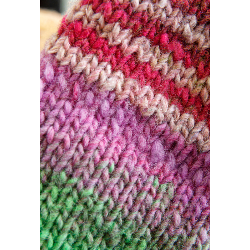 One Big Happy Basic Striped Mittens Printed Knitting Pattern Alternative View #2