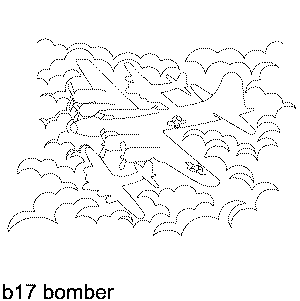 Bomber Machine Quilting Pattern