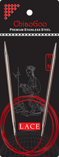 ChiaoGoo 40" Red Lace Stainless Steel Circular Knitting Needles