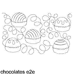 Chocolates Machine Quilting Pattern