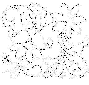 Christmas Paisley edge-to-edge machine quilting pattern at Missouri Star