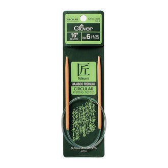 Clover 16" Takumi Circular Knitting Needles