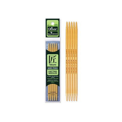 Clover 5" Takumi Double-Pointed Knitting Needles