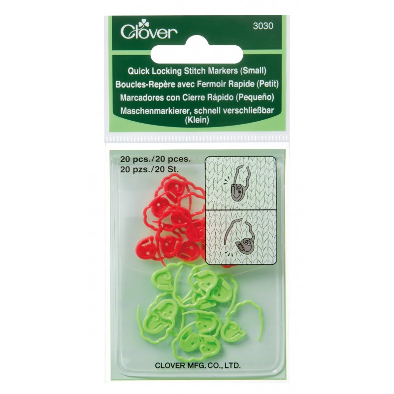 Clover Quick-Locking Stitch Markers - Small Primary Image