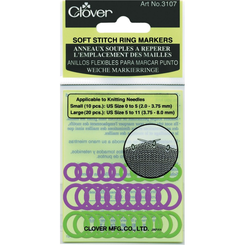 Clover Soft Stitch Ring Markers Primary Image